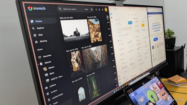immich-home-assistant-and-bitwarden-on-side-by-side-in-a-windows-pc