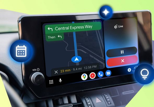 android-auto-display-with-gemini-calendar-and-idea-icons