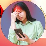woman-holding-a-phone-with-a-headache